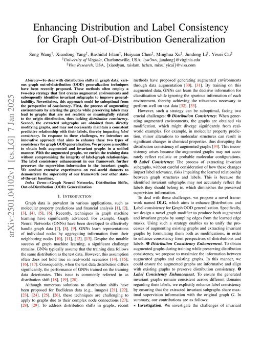 Main figure for Enhancing Distribution and Label Consistency for Graph Out-of-Distribution Generalization