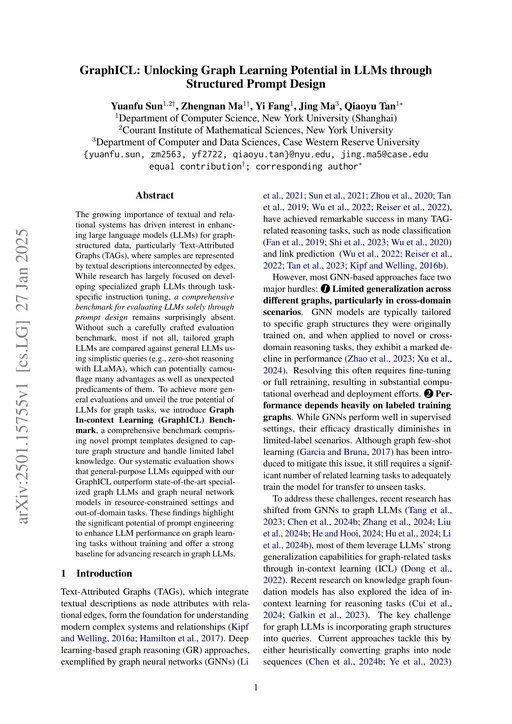 Main figure for GraphICL: Unlocking Graph Learning Potential in LLMs through Structured Prompt Design