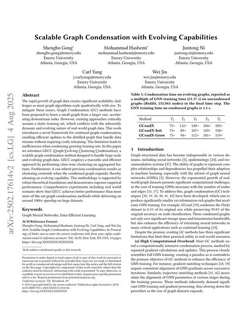 Main figure for Scalable Graph Condensation with Evolving Capabilities