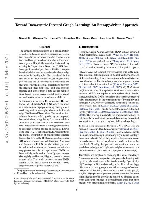 Main figure for Toward Data-centric Directed Graph Learning: An Entropy-driven Approach