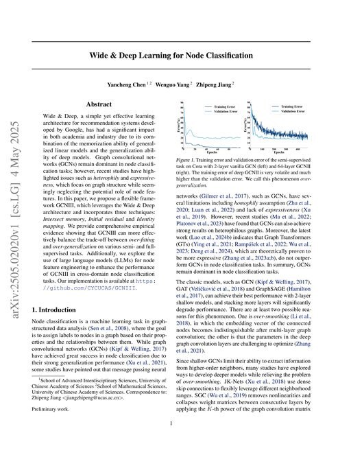 Main figure for Wide & Deep Learning for Node Classification