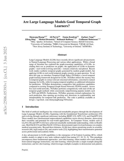 Main figure for Are Large Language Models Good Temporal Graph Learners?