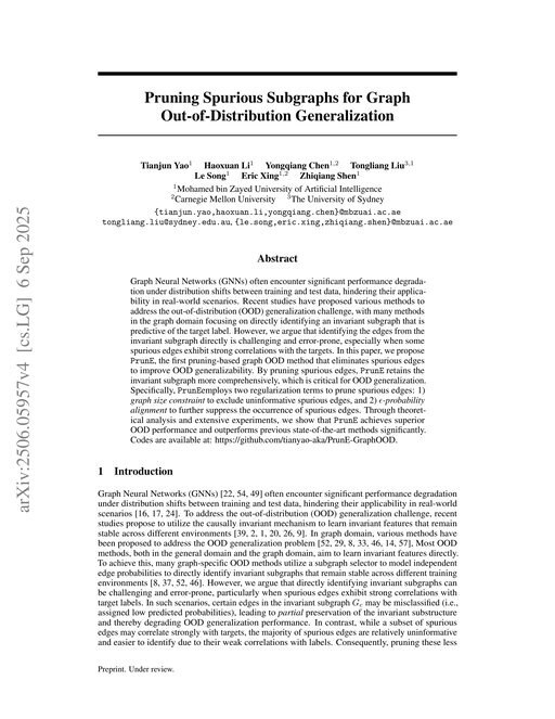 Main figure for Pruning Spurious Subgraphs for Graph Out-of-Distribution Generalization