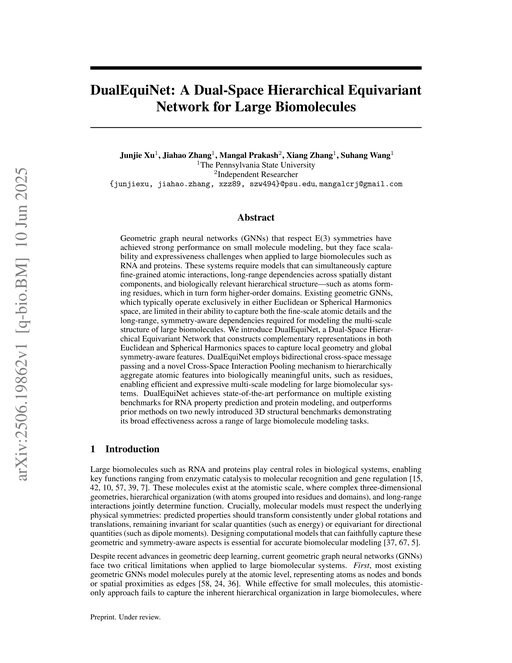 Main figure for DualEquiNet RNA Benchmarks