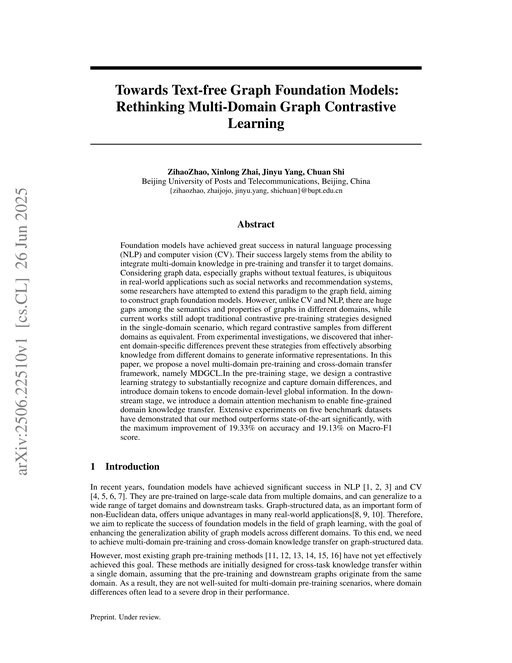 Main figure for Towards Text-free Graph Foundation Models: Rethinking Multi-Domain Graph Contrastive Learning