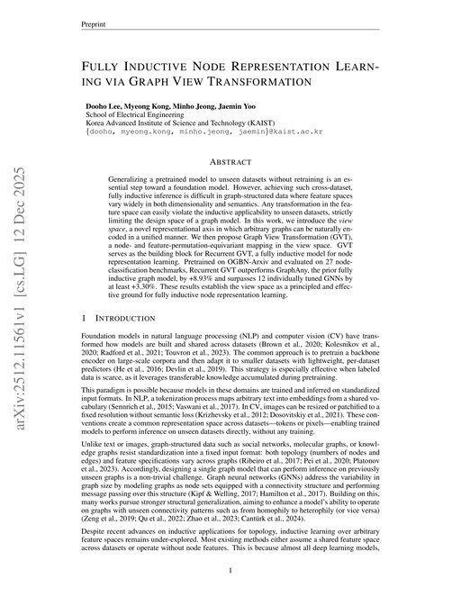 Main figure for View Space: Learning Representation across Arbitrary Graphs