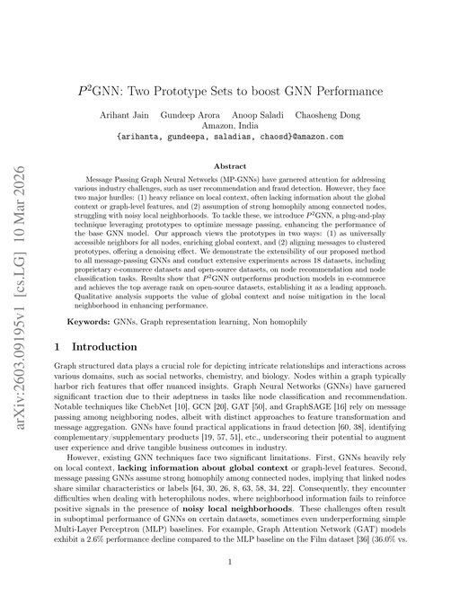 Main figure for $P^2$GNN: Two Prototype Sets to boost GNN Performance