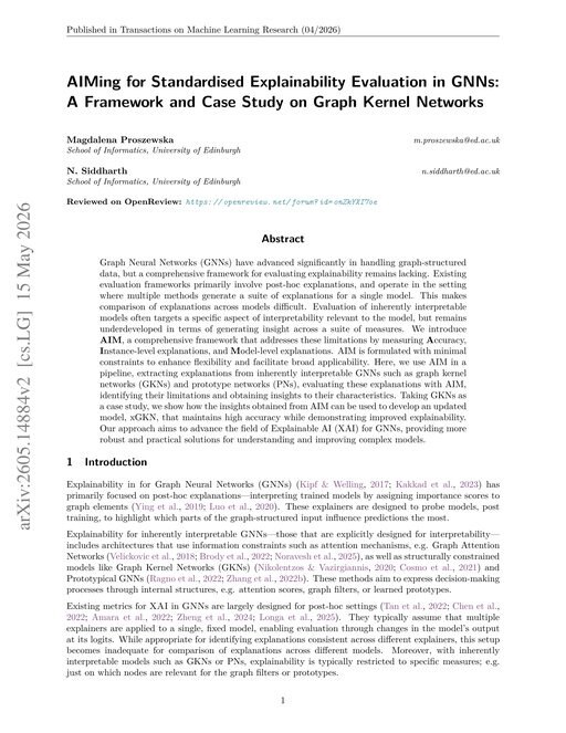 Main figure for AIMing for Standardised Explainability Evaluation in GNNs: A Framework and Case Study on Graph Kernel Networks